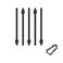 Alovexiong 5 Pack Galaxy Tab S9 FE S Pen Nibs for Samsung Galaxy Tab S9 FE Stylus Pen Tibs Replacement for Samsung Galaxy Tab S9 FE Pen