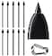 Befzygwk 10 PCS Galaxy Tab S9 S Pen Soft TipsNibs Compatible with Galaxy Tab S9 Ultra S9 PlusTab S9 FE S9 S Pen Replacement TipsNibs with Tools S9S9S9 UltraS9 FE Black10