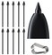 Befzygwk 10 PCS Galaxy Tab S9 S Pen Soft TipsNibs Compatible with Galaxy Tab S9 Ultra S9 PlusTab S9 FE S9 S Pen Replacement TipsNibs with Tools S9S9S9 UltraS9 FE Black10