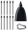 Befzygwk 10 PCS Galaxy Tab S9 S Pen Soft TipsNibs Compatible with Galaxy Tab S9 Ultra S9 PlusTab S9 FE S9 S Pen Replacement TipsNibs with Tools S9S9S9 UltraS9 FE Black10