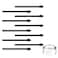 yelzoolny 10 PCS Marker Pen Tips Replacement for BOOX Pen Plus Pen2 Pro Max Lumi2Note Air2Note5Nova Air C StylusTriangular Pen and SofterRoundShaped Stylus Tip Nib 10 PCSBlack