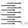 yelzoolny 10 PCS Marker Pen Tips Replacement for BOOX Pen Plus Pen2 Pro Max Lumi2Note Air2Note5Nova Air C StylusTriangular Pen and SofterRoundShaped Stylus Tip Nib 10 PCSBlack