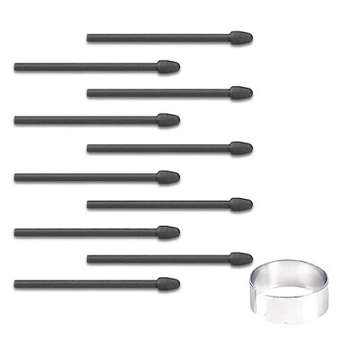 yelzoolny 10 PCS Marker Pen Tips Replacement for BOOX Pen Plus Pen2 Pro Max Lumi2Note Air2Note5Nova Air C StylusTriangular Pen and SofterRoundShaped Stylus Tip Nib 10 PCSBlack