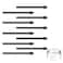 yelzoolny 10 PCS Marker Pen Tips Replacement for BOOX Pen Plus Pen2 Pro Max Lumi2Note Air2Note5Nova Air C StylusTriangular Pen and SofterRoundShaped Stylus Tip Nib 10 PCSBlack