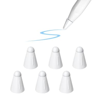 SIXFU Upgrade Covers for Apple Pencil Tips Suitable PaperLike Screen Protector Noise Reduction Accessories for Apple Pencil 2nd Generation 1st GenProUSBC iPencil tip6 PCS