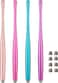 CCIVV Slim Waist Stylus Pen for Touch Screen Compatible with iPad iPhone Kindle Fire 8 Extra Replaceable Hybrid Fiber Tips Pink Purple Blue Rose Gold
