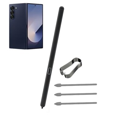 CaoXiong Galaxy Z Fold 6 S Pen Replacement for Samsung Galaxy Z Fold 6 Stylus PenS Pen Fold Edition for Galaxy Z Fold 6 Stylus Pen Eject Pin Includes Black