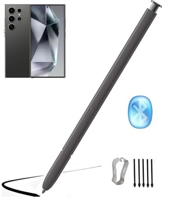 XYFEIGENA S24 Ultra Stylus Pen WithBluetooth Replacement for Samsung Galaxy S24 Ultra 5G Touch Stylus Pen S Pen Replacement TipsNibs BlackWB