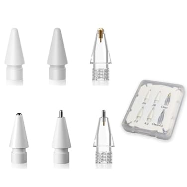 LOVE MEI Replacement Pencil Tips for Apple Pencil ProNew Pen Tips fit for Apple 2nd 1st Gen USBCiPencil Nibs for iPad ProAirMiniMetal Pencil Tips with Storage CaseIPad Pro Pencil Sets