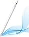 DOGAIN Active Digital Stylus Pen for Touchscreen Stylus Pencil for Apple iPad miniProAir Switch Samsung iPhone Android and Most Phone Tablet 15mm Fine Point Rechargeable Pens White