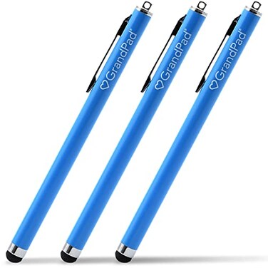 GrandPad Stylus Pen for GrandPad Tablet Rounded Scratch Resistant Stylus 525 Length Lightweight and Ergonomically Shaped Pack of 3
