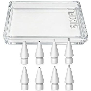 SIXFU Replacement Tips for Apple Pencil Upgraded No Wear Out Metal Apple Pencil Tips for Apple Pencil Pro1st2nd GenUSBC Compatible with iPad 8 PCS