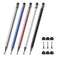 Bopomofo Stylus 5 Pcs 2in1 Stylus Pen for Touch Screen High Precision and Sensitivity Suitable for iPhoneipadAndroid Tablets Compatible with Touch Screens BlackWhiteBlueRose GoldSilver