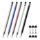 Bopomofo Stylus 5 Pcs 2in1 Stylus Pen for Touch Screen High Precision and Sensitivity Suitable for iPhoneipadAndroid Tablets Compatible with Touch Screens BlackWhiteBlueRose GoldSilver