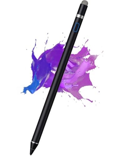 Kenkor Active Stylus Pen for iPhoneiPadAndroid Pencil with Dual Touch Function Rechargeable Digital Fine Point Pen for Apple iPad ProAirMiniiPhoneCell PhoneSamsungTablet Drawing Writing