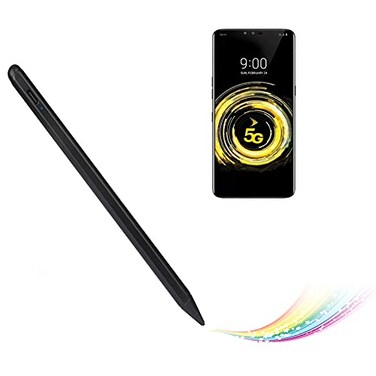 Bbata Electronic Stylus for iPad 5th Generation 97 2017 PencilTypeC Rechargeable Active Capacitive Pencil Compatible with Apple iPad 5th Gen 97inch Stylus PensGood on iPad Drawing PenDark Black