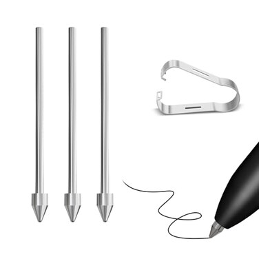 SSS&Acirc;&middot;GRGB Titanium Alloy Fine Point Replacement Nibs Compatible with Samsung Galaxy Tab S11S10S9S8S7S6Note 2010 S22S23S24S25 Ultra S Pen for Kindle Scribe Pen 3 Pcs