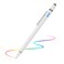 EVACH Stylus Pen for iPhone 16151413 Pro Max Digital Pencil with 15mm Ultra Fine Tip with High Precision 2in1 Fabric Magnetic Cap Pen Good for Drawing and Writing White
