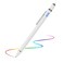 EVACH Stylus Pen for iPhone 16151413 Pro Max Digital Pencil with 15mm Ultra Fine Tip with High Precision 2in1 Fabric Magnetic Cap Pen Good for Drawing and Writing White