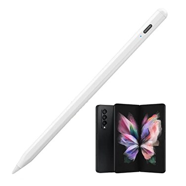 EDIVIA Electronic Stylus Pen for Galaxy Z Flip 3 Z Fold 3New Plastic Point Tip with Precise and Accurate Drawing Pens Compatible with Galaxy Z Flip 3 Z Fold 3 Stylus PencilWhite