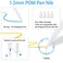 SLAUNT 4 Pack Stylus Pen Replacement Tips Compatible with Apple Pencil 1st 2nd Generation Pen Nibs for iPad Pro