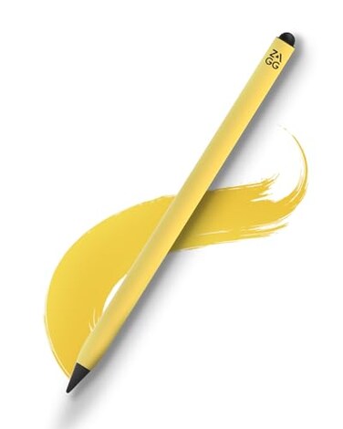 ZAGG Pro Stylus 2 with Active Capacitive Tips Palm Rejection Tilt Recognition Bluetooth Pairing Compatible wiPad Pro 11129 34 5 GenAir 109iPad 10297Mini 5 iPad Air M2 Yellow