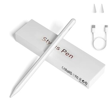 JXYHMY Stylus Pens for Touch Screens Universal Fine Point iPad Pencil with Magnetic Adsorption Compatible with iPhoneiPadSamsungAndroidTablet Other Touch Screens White