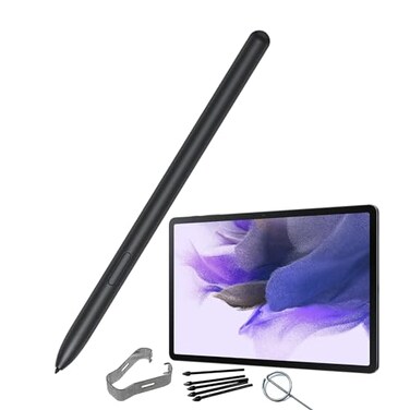 Dogxiong Mystic Black Galaxy Tab S7 FE Pen for Samsung Galaxy Tab S7 FE S Pen Stylus Pen Replacement Free 5 Tips for Samsung Galaxy Tab S7 FE Stylus S Pen Eject Pin