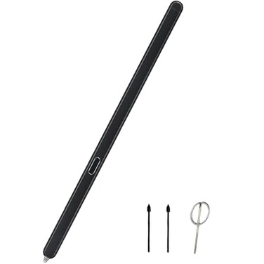 Peixiong Galaxy Z Fold 6 S Pen Fold Edition for Samsung Galaxy Z Fold 6 Slim S Pen Galaxy Z Fold 6 SPen Fold Edition Replacement for Samsung Galaxy Z Fold 6 Touch Stylus Pen TipsNibsCard Pin Black