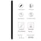Bimahoo Z Fold 6 S Pen Fold Edition Replacement Compatible with Samsung Galaxy Z Fold 6 Fold 5 Phone Only with 3 pcs Pen Tips Black