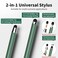 DAXINGXING Stylus Pen for Touchscreen5 PCS Stylus2in1 Stylus Pen for iPad High Sensitivity Precision Suitable for Touch Screens of iPhoneipadAndroid TabletBlackWhiteGrayGoldDark Green