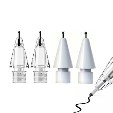LOVE MEI Replacement Pencil Tips for Apple Pencil ProPencil Pro Tips fit for Apple 2nd 1st Gen USBCand Logitech Crayon Digital PencilNeedle Pencil Tips with CaseNoiseless IPad Pro Pencil Sets4B2B Whit