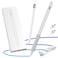 OASO Stylus Pen Tilt Drawing Palm Rejection Stylus Pencil for Apple iPad 678910 Mini 56 Air 345 Pro 11129 M2M3M4M5 Include Pencil Grip Extra Tips Universal Stylus White