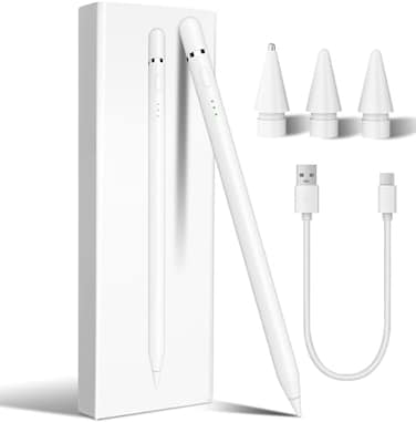 STYLUSLINK Pencil for ipad Apple Pencil 1st 2nd Generation Pro USB C Alternative10 Mins Fast Charge Stylus Pen for iPad 6 7 8 9 11 10th Generation iPad Mini 7 6 5th iPad Air 3 4 5th M2 M3 iPad Pro 131