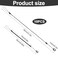 Tinoaly 10pcs Pen Lanyards Elastic Lanyard Tether with Silicone Rings Retractable Stylus Tether Clipboard Pen Strap Tablet Holder AntiLose Leash for Tethering Stylus to Touchscreen