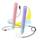 RKItE KidFriendly Tablet Stylus with Tether 2 Pack of Pink and Purple Kids Stylus Pen for iPad Fire Tablet All AMZ Fire Kids and Kids Pro Sufface Tablets Samsung Tablets and All Touch Screen Devices