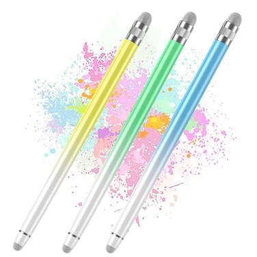 Bopomofo 3PCS Stylus Pen for TouchscreenStylus Pen for iPhoneiPadTablet AndroidMicrosoftSurface Compatible with Touch ScreensBlueGreenYellow