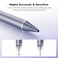 OOCLCURFUL Stylus Pen for Touchscreen 15mm UltraFine Tip Stylus Pen for iPad Pro Air Magnetic Cap 12H Battery No Bluetooth Compatible with iPhone Android Chromebook Tablets White Purple