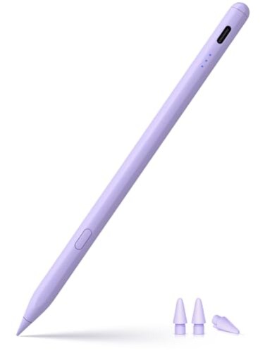 KEEPRO Stylus Pen for iPad 20182026 USBC Fast Charging Pencil PixelPerfect Tilt Sensitivity for iPad 11109876A16 Mini 765 Air M4M3M2 1113543 Pro M5M4 1312911 Purple