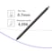 Bimahoo Galaxy S24 Ultra S Pen Replacement for Samsung Galaxy S24 Ultra Stylus Touch S Pen All Versions 5 x Nibs Gray