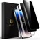UNBREAKcable Privacy Screen Protector for iPhone 14 Pro Shatterproof Tempered Glass True 28Anti Spy 9H Hardness Easy Installation Frame Black Protector for iPhone 61 2 Pack