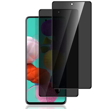 LYWHL 2Pack Samsung Galaxy S20 FE A53 A52 A51 Privacy Screen Protector Dont Support Fingerprint Unlock AntiSpy Tempered Glass Screen Protector Case Friendly Easy Install Black