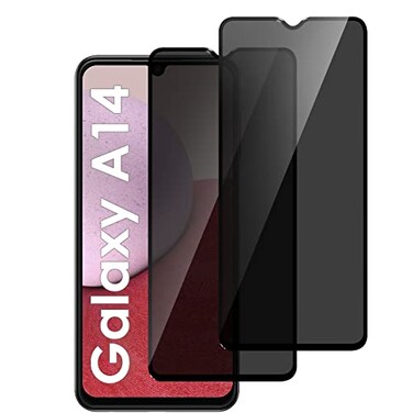 LYWHL 2 Pack for Samsung Galaxy A14 5G Privacy Screen Protector Anti Spy Tempered Glass 9H Hardness Protective Film for Galaxy A14 66 Anti Scratch Case Friendly Bubble Free Easy Install Black
