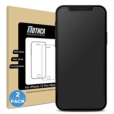 Mothca 2 Pack Matte Glass Screen Protector for iPhone 12 Pro Max AntiGlare AntiFingerprint Tempered Glass Clear Film Case Friendly Bubble Free for iPhone 12 Pro Max 67inch 2020Smooth as Silk