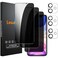 Lesakit 33 Pack Privacy Screen Protector for iPhone 11 61Inch with 3 Pack Camera Lens Protector Anti Spy Tempered Glass Film 9H Hardness Bubble Free Case Friendly