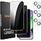 Lesakit 33 Pack Privacy Screen Protector for iPhone 14 Plus 67Inch with 3 Pack Camera Lens Protector Anti Spy Tempered Glass Film 9H Hardness Bubble Free Case Friendly