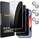 Lesakit 33 Pack Privacy Screen Protector for iPhone 14 61Inch with 3 Pack Camera Lens Protector Anti Spy Tempered Glass Film 9H Hardness Bubble Free Case Friendly