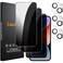 Lesakit 33 Pack Privacy Screen Protector for iPhone 14 61Inch with 3 Pack Camera Lens Protector Anti Spy Tempered Glass Film 9H Hardness Bubble Free Case Friendly