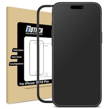 Mothca Matte Glass Screen Protector for iPhone 17 iPhone 16 Pro 63 inch AntiGlare AntiFingerprint Tempered Glass Film Easy Installation Frame Case Friendly Bubble Free Smooth as Silk