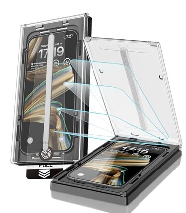 EZ-GLAZ EZGLAZ4 Pack for iPhone 14 Pro Screen Protector61 9H Hardness 12FT Military Grade Shatterproof Long Durable Tempered Glass Film with Flawless Fit Box HD Clear Scratch Resistant